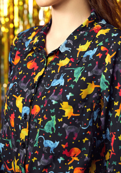 Alt om mig skjorte med knapper-1