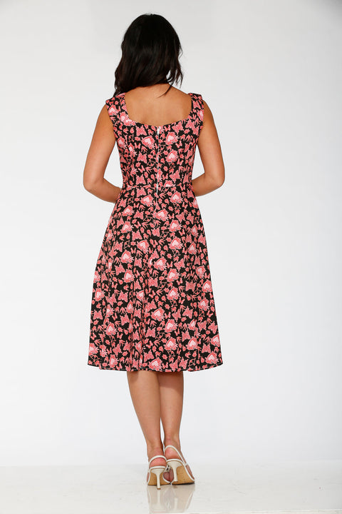 Hjerteengel Swingkjole i sort-5