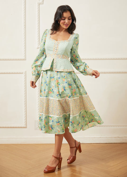 GUNNE SAX for ModCloth Lilly Corselette Midi-kjole-2