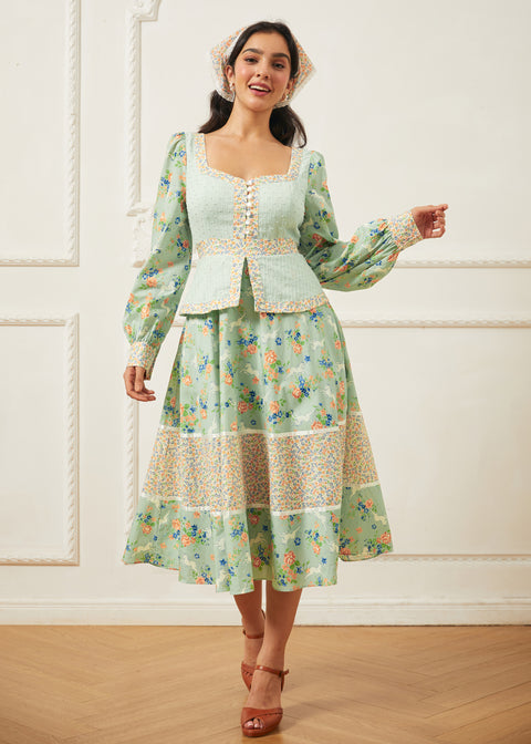 GUNNE SAX for ModCloth Lilly Corselette Midi-kjole-3