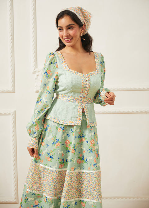 GUNNE SAX for ModCloth Lilly Corselette Midi-kjole-4