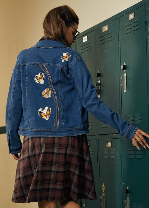 Over the Rainbow Denimjakke-3