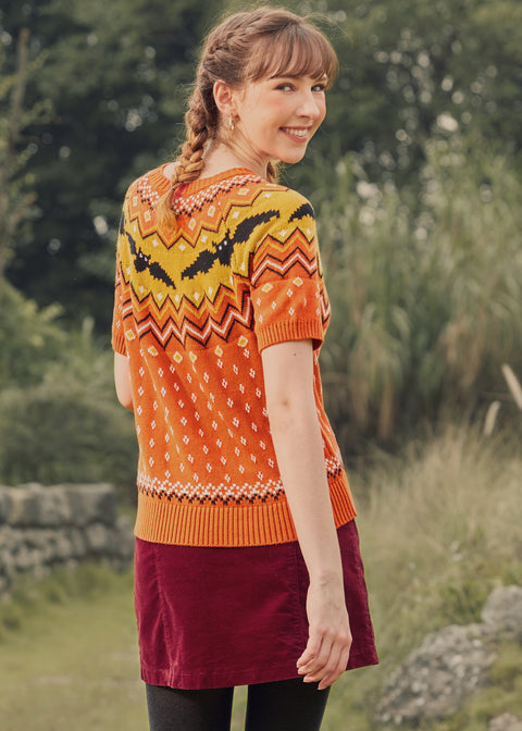 Det er som 'Bat' Fair Isle kortærmet sweater-2