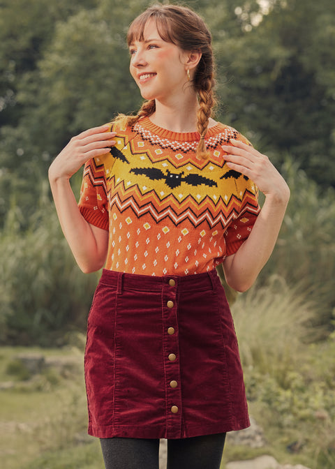 Det er som 'Bat' Fair Isle kortærmet sweater-4