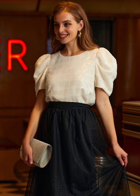 Festlig Frolic bobleærmet trøje-6