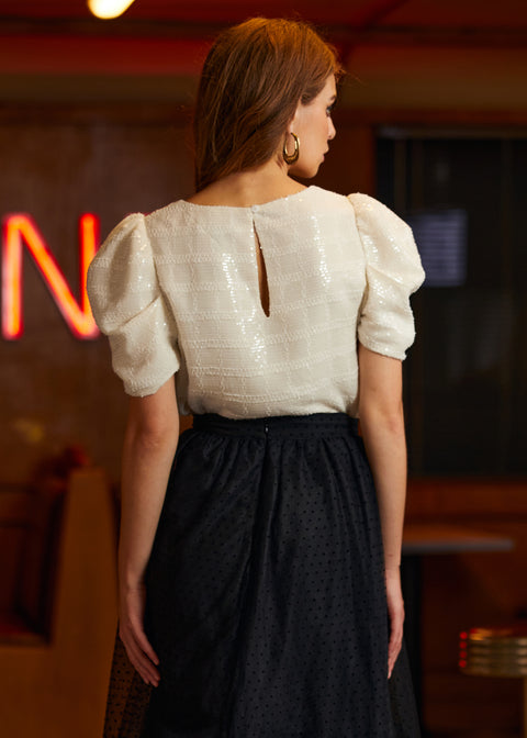 Festlig Frolic bobleærmet trøje-7