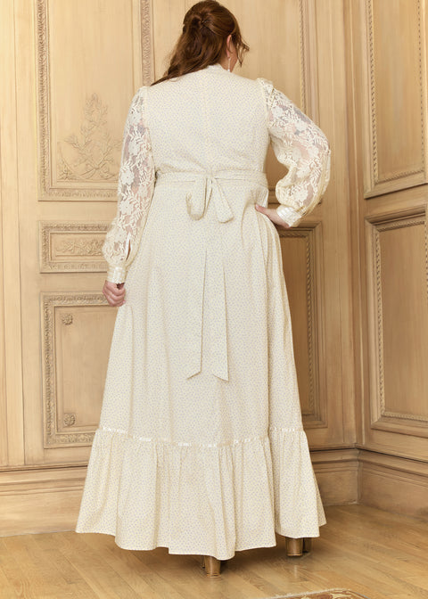 GUNNE SAX for ModCloth Jacqueline Maxikjole med høj krave-3