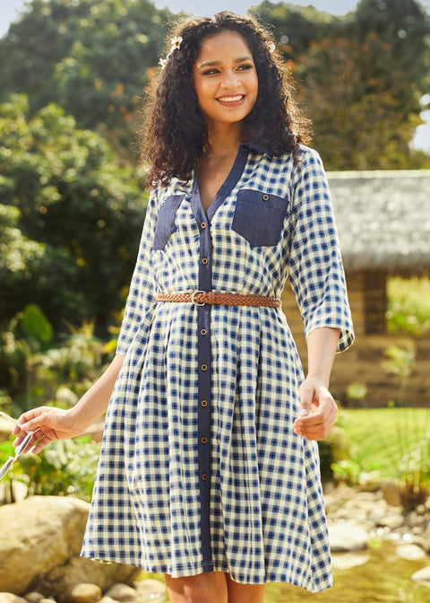 Prairie Gaze Western Skjortekjole-3