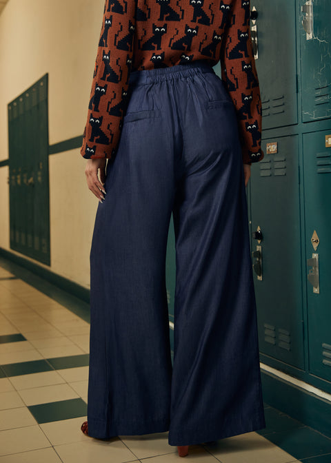 Twilight Whispers Bukser med Brede Ben-4