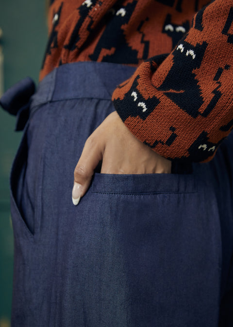 Twilight Whispers Bukser med Brede Ben-1