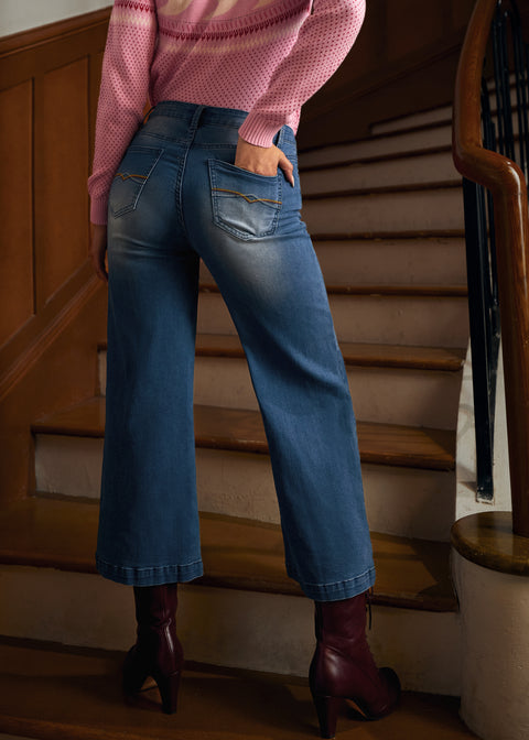 Held med de stilfulde, vide, crop jeans-2