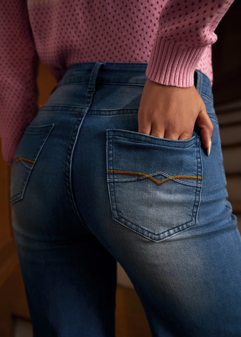 Held med de stilfulde, vide, crop jeans-1