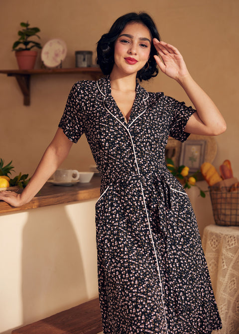 Kjole til at gå ud og gå-6