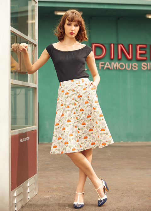 Lace by Day Marilyn Neck T-shirt (Slutsalg)-4