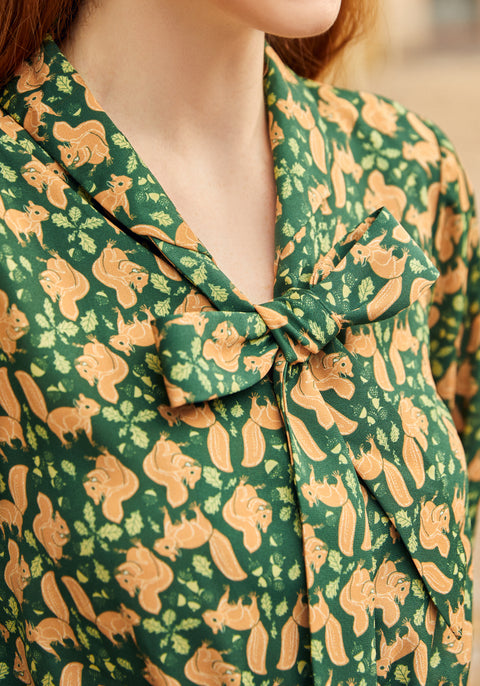 Tail to Tell Plisseret Fit&Flare Kjole-1