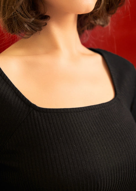 Metro Muse top med firkantet halsudskæring-1