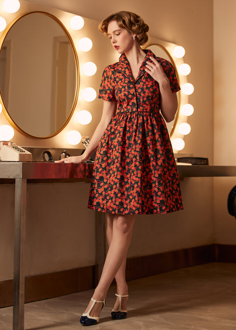 Forårsager lidt problemer Fit&Flare-kjole-2