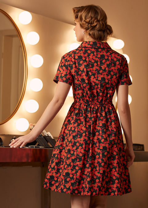 Forårsager lidt problemer Fit&Flare-kjole-4