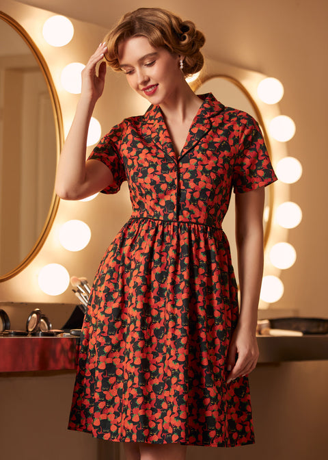 Forårsager lidt problemer Fit&Flare-kjole-6