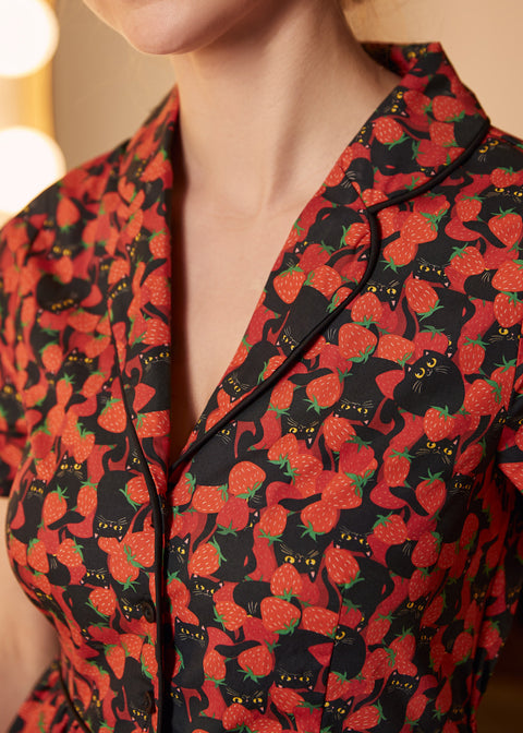 Forårsager lidt problemer Fit&Flare-kjole-3