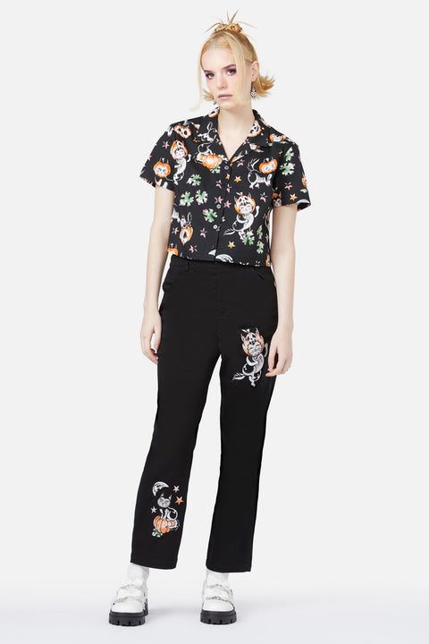 Græskarpatch Kitty-bluse-3