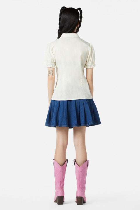 Meowdy Badge-bluse-3