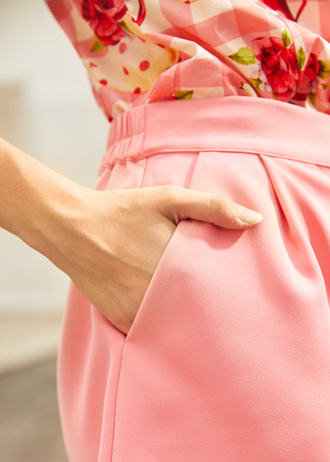 Blushing Shorts med sløjfe-1