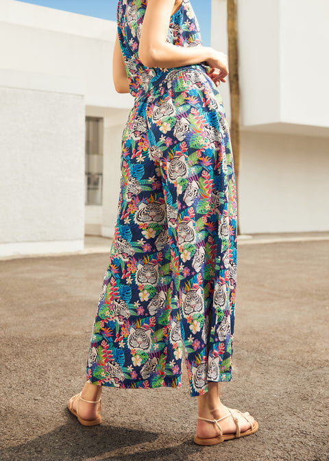 Tilføj blot et boardingkort - Bukser med vide ben-7