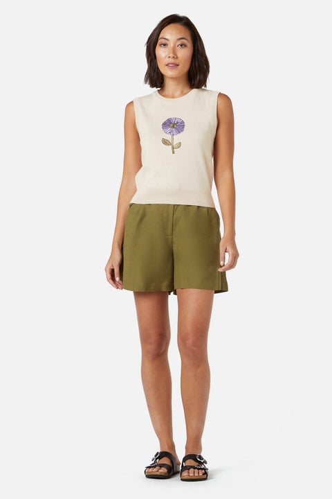 Fresh Blooms Broderet Sweatervest-2