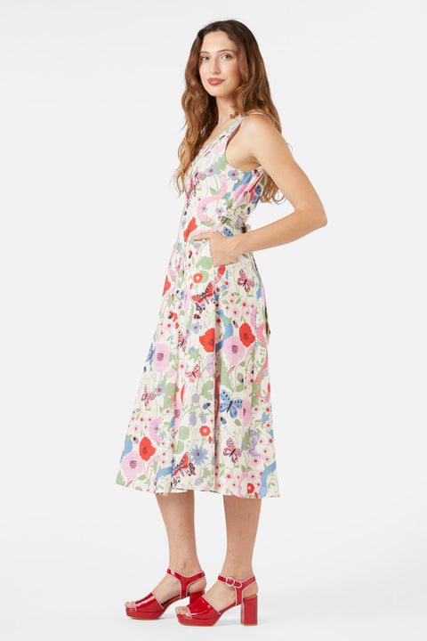 Luna Slange Midi Kjole-3