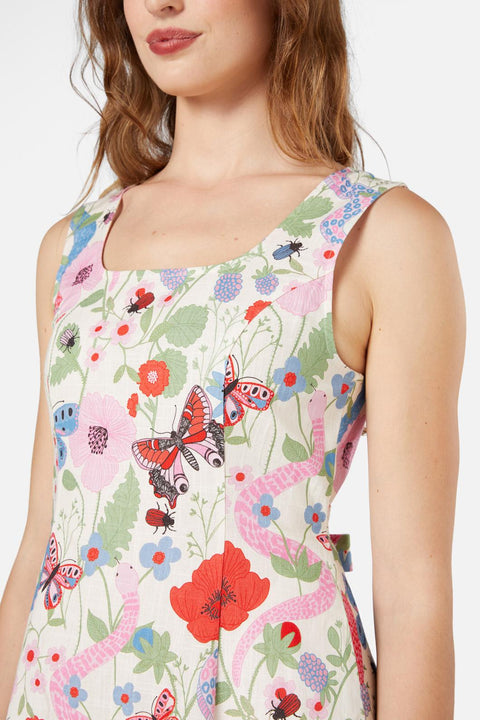 Luna Slange Midi Kjole-1