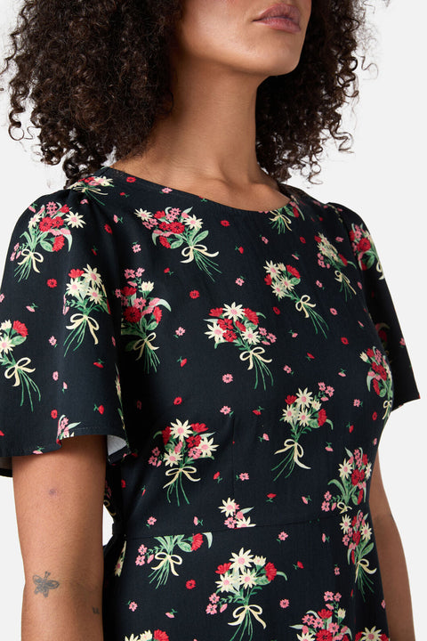 Lucia Blomsterkjole med sløjfe-1