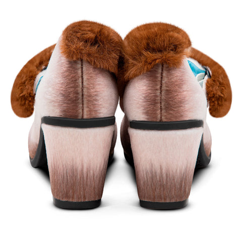 Chocolaticas? Mellemhøje Siameserkat Mary Jane Pumps til Kvinder-3