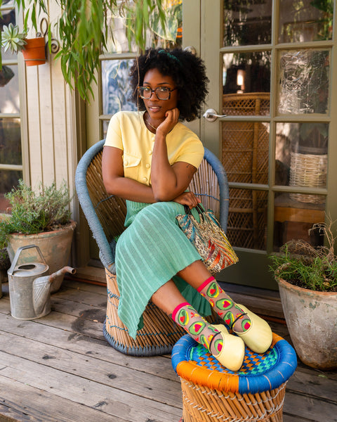 Avocado Lover Transparent Crew Sok-3