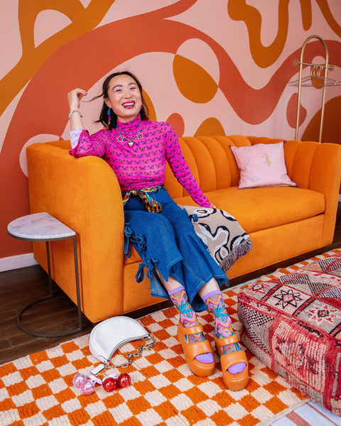 Disco Sorte Gennemsigtige Sokker Pakke-4