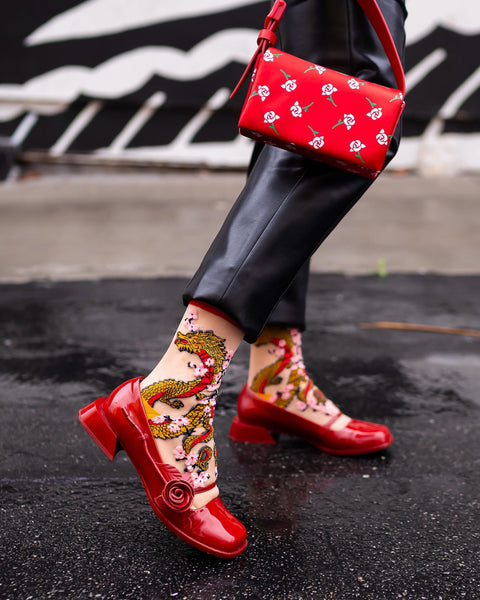 Årets Dragen Gennemsigtig Crew Sok-5