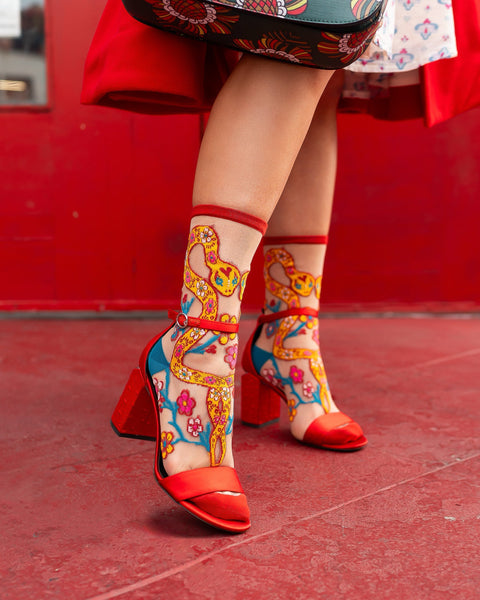 Slangens År Transparent Crew Sok-2