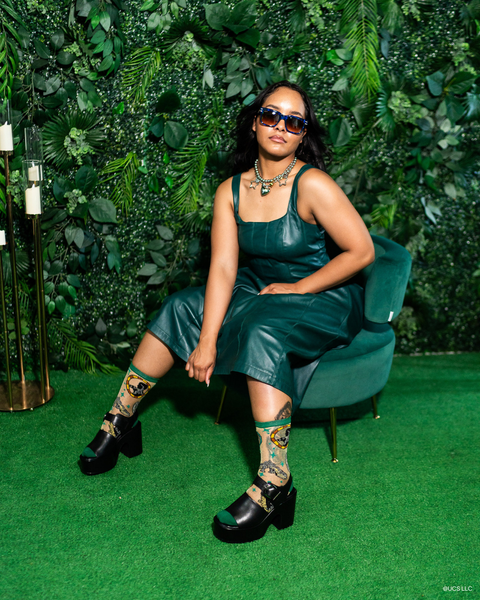 Wicked Alle Veje Fører til Oz Shimmer Gennemsigtig Crew Sok-3