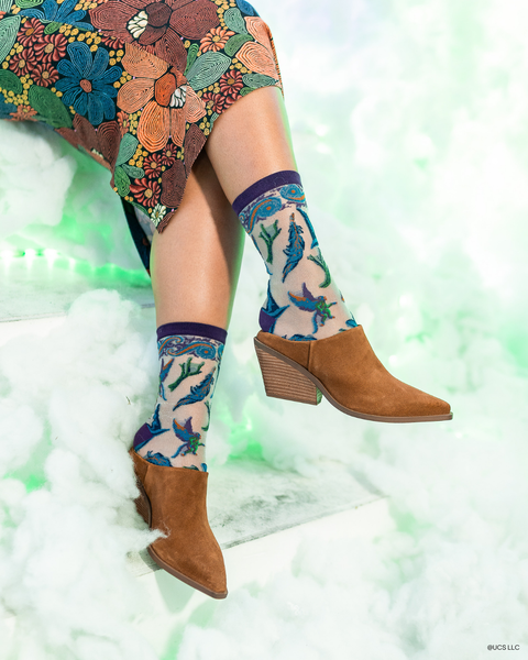 Wicked Elphabas Power Shimmer Transparente Crew Sok-2