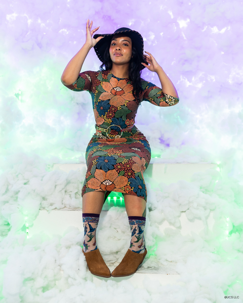 Wicked Elphabas Power Shimmer Transparente Crew Sok-3