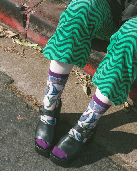 Wicked Elphabas Power Shimmer Transparente Crew Sok-7