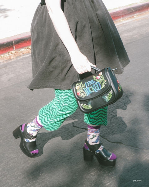 Wicked Elphabas Power Shimmer Transparente Crew Sok-8