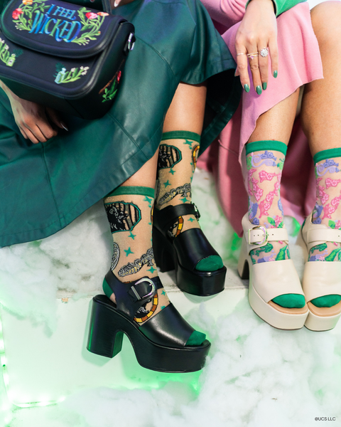 Wicked Alle Veje Fører til Oz Shimmer Gennemsigtig Crew Sok-6