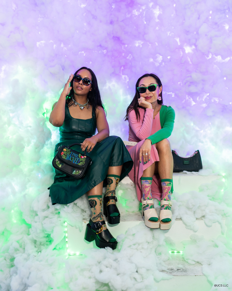 Wicked Alle Veje Fører til Oz Shimmer Gennemsigtig Crew Sok-7